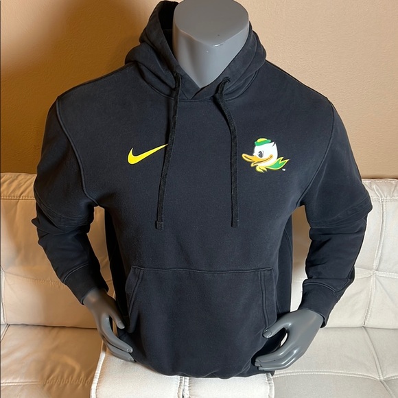 Nike Black Hoodie with Yellow Logo - Picture 1 of 10